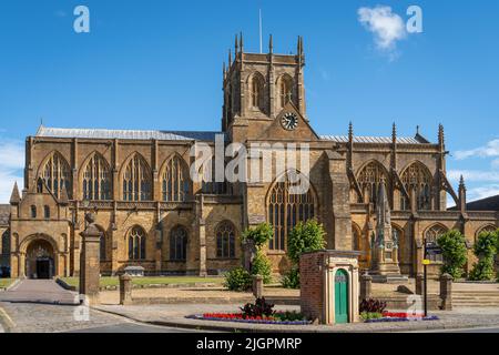 Sherborne, Dorset County, Royaume-Uni, 04.07.2022, Sherborne Abbey, Une église d'Angleterre Banque D'Images