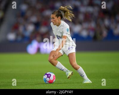 11 juillet 2022 - Angleterre contre Norvège - UEFA Women's Euro 2022 - Groupe A - Brighton & Hove Community Stadium Ella Toone d'Angleterre pendant le match contre la Norvège. Crédit photo : © Mark pain / Alamy Live News Banque D'Images