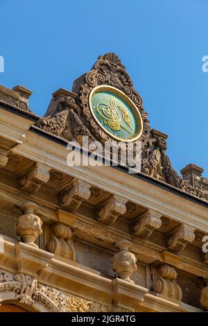 Façade décorative de Kucuksu Palace, Beykoz, Istanbul, Turquie Banque D'Images