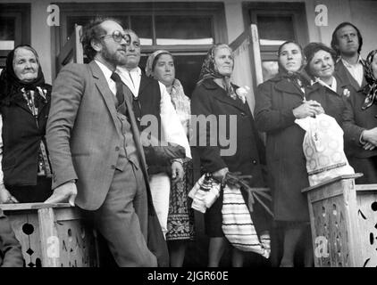 L'écrivain roumain Toma George Maiorescu à Vrancea, environ 1979 Banque D'Images