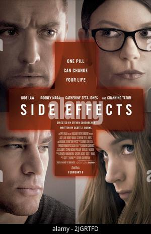 JUDE LAW, CATHERINE ZETA JONES, Channing Tatum, ROONEY MARA POSTER, EFFETS SECONDAIRES, 2013 Banque D'Images