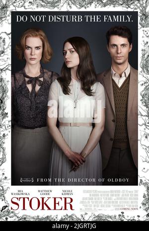 NICOLE KIDMAN, MIA WASIKOWSKA, MATTHEW GOODE, STOKER, 2013 POSTER Banque D'Images