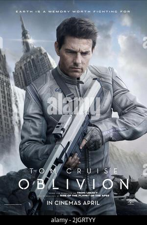 AFFICHE DE LA CROISIÈRE TOM, OBLIVION, 2013 Banque D'Images