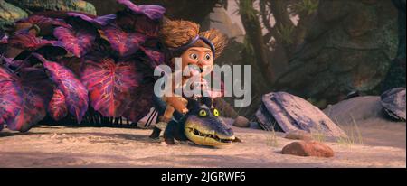 SANDY, LE CROODS, 2013 Banque D'Images