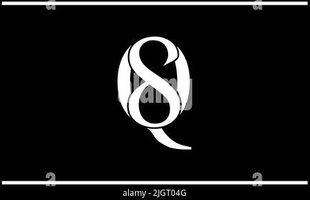 SQ, QS, Abstract Letters logo Monogram Illustration de Vecteur