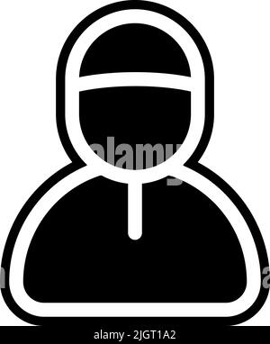 Icône musulmane islamique . Illustration de Vecteur