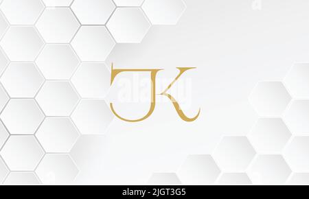 JK ,KJ ,J ,K lettres abstraites logo Monogram Illustration de Vecteur