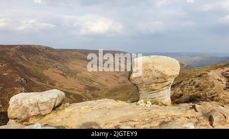 Photographie de paysage de Hope Valley situé dans le parc national Peak District - Angleterre Banque D'Images