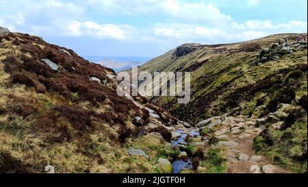 Photographie de paysage de Hope Valley situé dans le parc national Peak District - Angleterre Banque D'Images