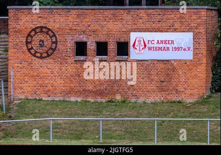 Wismar, Allemagne. 06th juillet 2022. Le stade Kurt-Bürger à Wismar. Credit: Jens Büttner/dpa/Alay Live News Banque D'Images