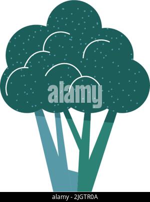 Brocoli légume, bio et sain veggie Illustration de Vecteur