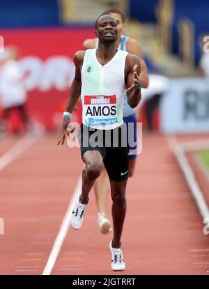 Photo du dossier datée du 20-08-2017 de Nijel Amos, qui a été provisoirement suspendu après le retour d'un résultat positif pour une substance interdite. Date de publication : mercredi 13 juillet 2022. Banque D'Images