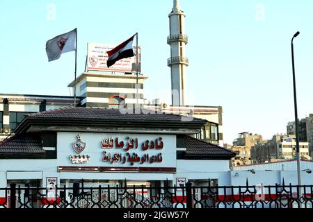 Giza, Egypte, Mai 23 2022: Zalamek SC club sportif, est un club de sport égyptien basé au Caire avec une équipe de football professionnelle qui joue en Egypte Banque D'Images