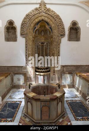 Bains du palais de Beiteddine, gouvernorat du Mont-Liban, Beit ed-Dine, Liban Banque D'Images