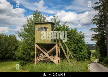 Deerstand près de Großschönau, Waldviertel, Autriche Banque D'Images