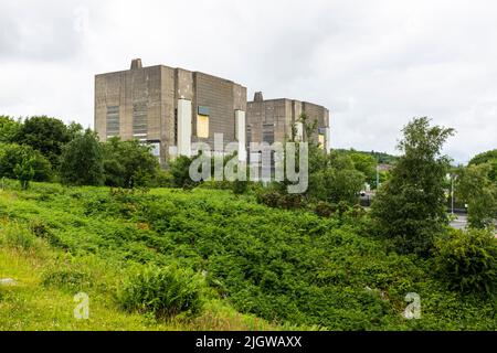 Centrale nucléaire désaffectée de Trawsfynydd, Gwynedd, pays de Galles Banque D'Images