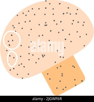 Champignons légumes, aliments sains repas Illustration de Vecteur