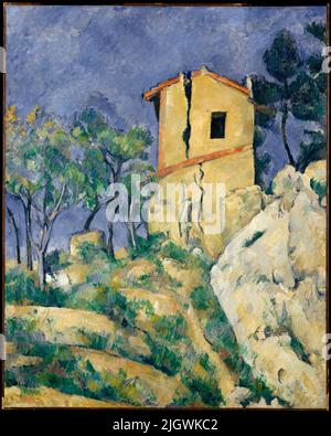 La maison aux murs fissurés. Paul Cézanne. 1892-94. Banque D'Images