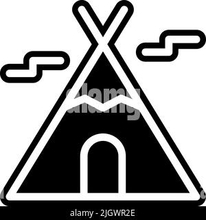 Icône Alaska wigwam . Illustration de Vecteur