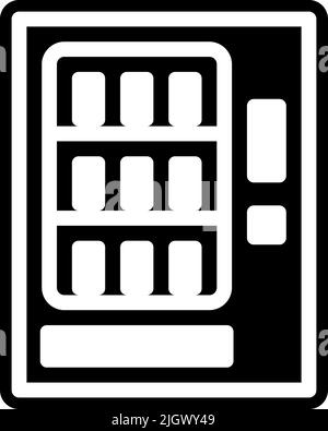 Icône de distributeur automatique de la ville . Illustration de Vecteur