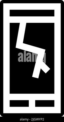 Icône économie circulaire brisée . Illustration de Vecteur