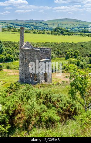 Petit-lait Betsy près de Tavistock - une mine d'étain détruite Banque D'Images