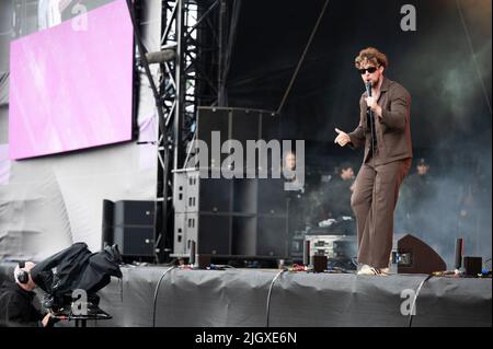 Glasgow, Royaume-Uni. 08th juillet 2022. Tom Grennan se produit sur la scène principale le jour 1 du festival TRNSMT. 2022-07-08 . Crédit : Gary Mather/Alay Live News Banque D'Images