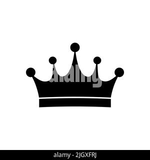 Icône de couronne isolée sur fond blanc. Illustration vectorielle Illustration de Vecteur