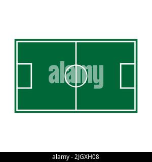 Icône de terrain de football isolée sur fond blanc. Illustration vectorielle Illustration de Vecteur