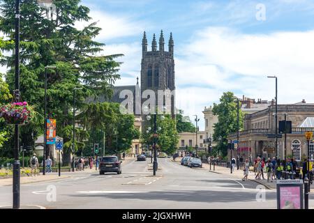 All Saints Church from the Parade, Royal Leamington Spa, Warwickshire, Angleterre, Royaume-Uni Banque D'Images