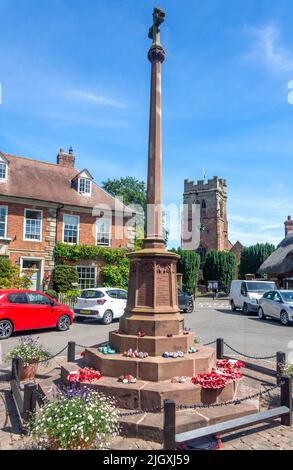 War Memorial, The Square, Dunchurch, Warwickshire, Angleterre, Royaume-Uni Banque D'Images