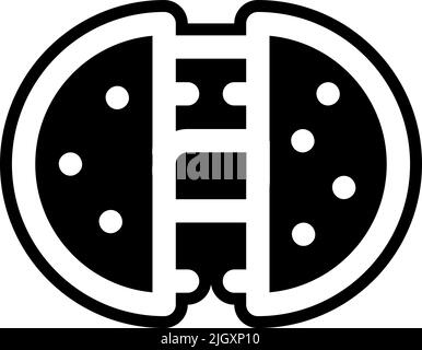 Hindu Food naan icône . Illustration de Vecteur