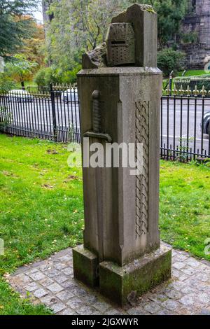 Glasgow, Écosse - 12 octobre 2021 : Monument William Wallace, dans la nécropole de Glasgow, à Glasgow, Écosse - commémorant la bataille du Bel Banque D'Images