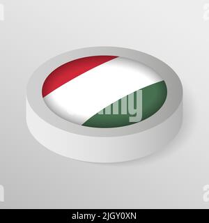 EPS10 bouclier patriotique Vector avec drapeau de la Hongrie. Un élément d'impact pour l'utilisation que vous voulez en faire. Illustration de Vecteur
