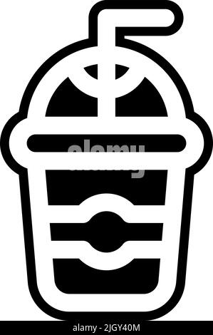 Icône de tasse de produits en plastique . Illustration de Vecteur