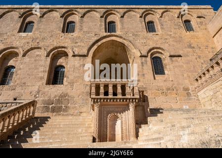 Monastère orthodoxe syrienne de Deyrulzafaran connu aussi sous le nom de Monastère syriaque du safran, à Mardin, Turquie. Banque D'Images