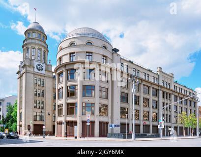 Ancien bâtiment de la Société d'assurance du Nord, 1910-1911, aujourd'hui dans la maison il y a une salle de réception de l'Administration présidentielle, terrain Banque D'Images