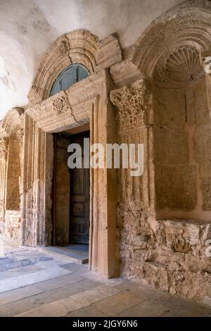 Monastère orthodoxe syrienne de Deyrulzafaran connu aussi sous le nom de Monastère syriaque du safran, à Mardin, Turquie. Banque D'Images