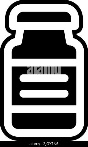 Icône de flacon de produits en plastique . Illustration de Vecteur