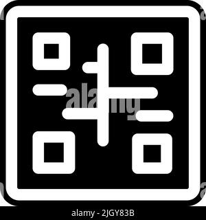Icône de code qr de vente au détail . Illustration de Vecteur