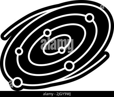 Icône de la galaxie de l'espace . Illustration de Vecteur