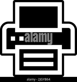 Icône de l'imprimante de maintenance Web . Illustration de Vecteur