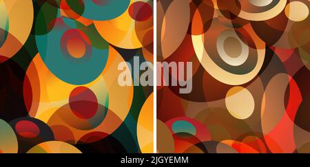 Arrière-plan psychédélique style rétro Illustration de Vecteur