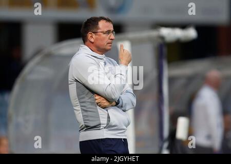 13th juillet 2022, Dens Park, Dundee, Écosse : football d'avant-saison, Dundee versus Blackburn Rovers; directeur de Dundee, Gary Bowyer Banque D'Images