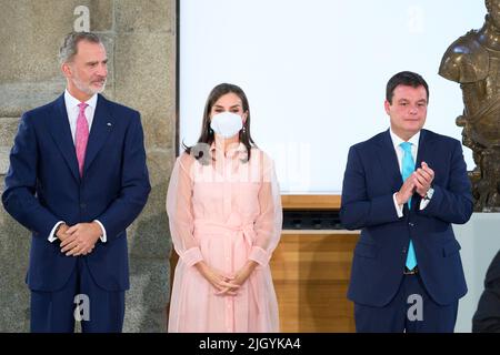 Madrid, Madrid, Espagne. 13th juillet 2022. Le roi Felipe VI d'Espagne, Reine Letizia d'Espagne assister à la remise des Prix nationaux de la culture 2020 au Musée du Prado sur 13 juillet 2022 à Madrid, Espagne (image de crédit: © Jack Abuin/ZUMA Press Wire) Banque D'Images