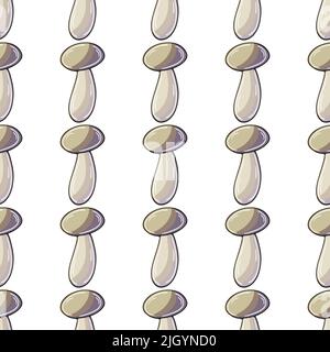 Illustration en mode dessin manuel. Champignons miel. Motif sans couture pour la cuisine, le restaurant ou la boutique. Peut être utilisé pour le tissu Illustration de Vecteur