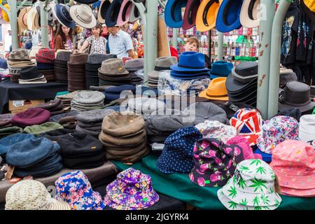 Hat sur BLOCAGE,Marché,New York Shambles Angleterre Banque D'Images