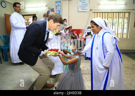 Quelques photos de M. Earl Miller, ambassadeur des États-Unis au Bangladesh. Photo : Ripon Tolentino. Nouvelles AVD. Le pratibeshi hebdomadaire. Banque D'Images