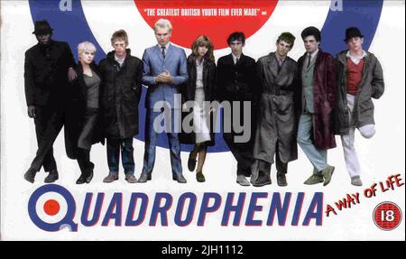 LAIRD,WILLCOX,DAVIS,PIQÛRE,FRÊNE,DANIELS,SHAIL,COOPER,AFFICHE, QUADROPHENIA, 1979 Banque D'Images