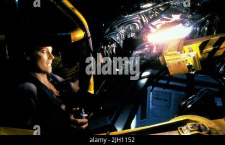 SIGOURNEY WEAVER, aliens, 1986 Banque D'Images